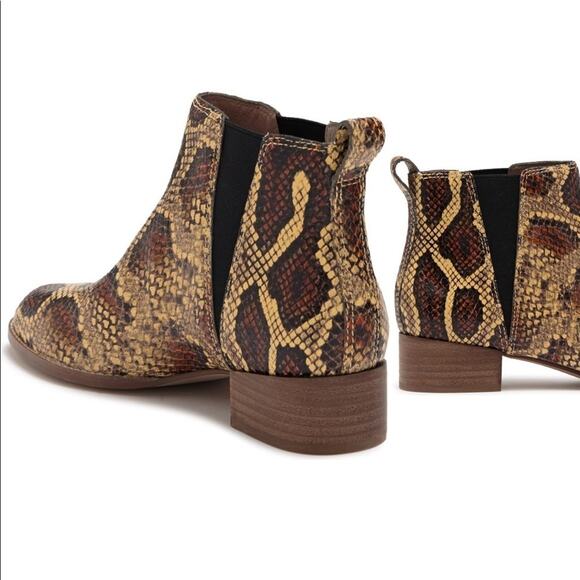 Madewell The Carina Boot in Snakeskin Embossed Leather Style MA599 NEW - Picture 8 of 9